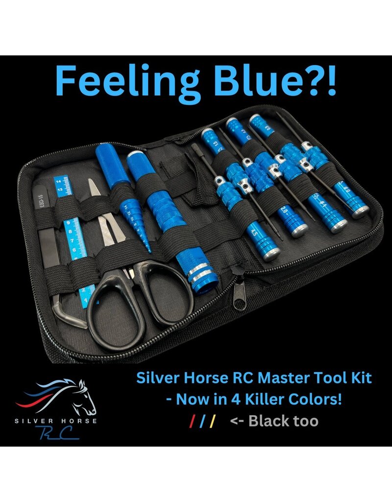 SILVER HORSE SHRC 1174901 MASTER TOOL KIT W/ POUCH: BLUE