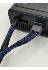 SILVER HORSE SHRC SH0808-B/B QUICK DRAW BULLET CABLE 35CM: BLACK/ BLUE