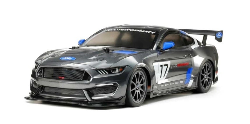 TAM58664-60A 1/10 RC FORD MUSTANG GT4 RACE CAR KIT, W/ TT-02 CHASSIS