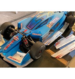 STUPID RC STP1183R ARRMA LIMITLESS SIDE SKIRT WITH BODY LOCKS RED