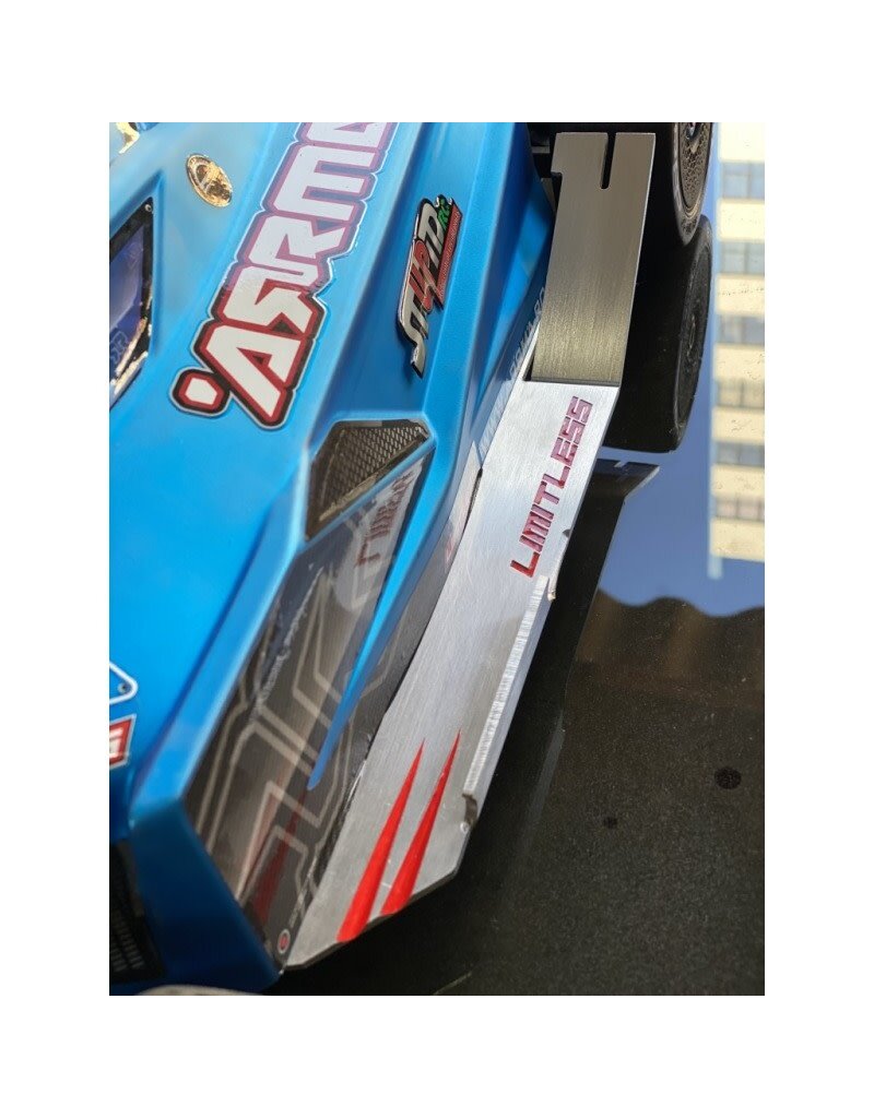 STUPID RC STP1183R ARRMA LIMITLESS SIDE SKIRT WITH BODY LOCKS RED