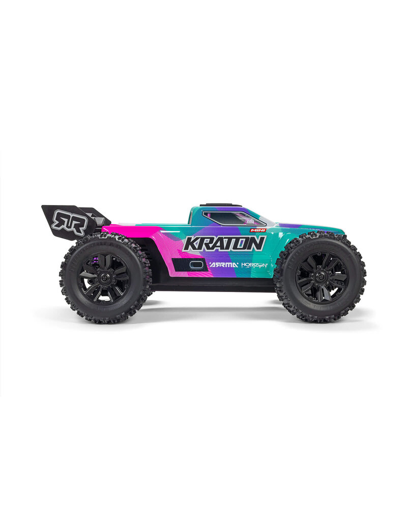 ARRMA ***PRE-ORDER*** ARA2508ST2 1/16 MINI KRATON 3S DSC 4X4 RTR BRUSHLESS SPEED TRUCK (3S BATTERY & CHARGER INCLUDED) , TEAL/PINK