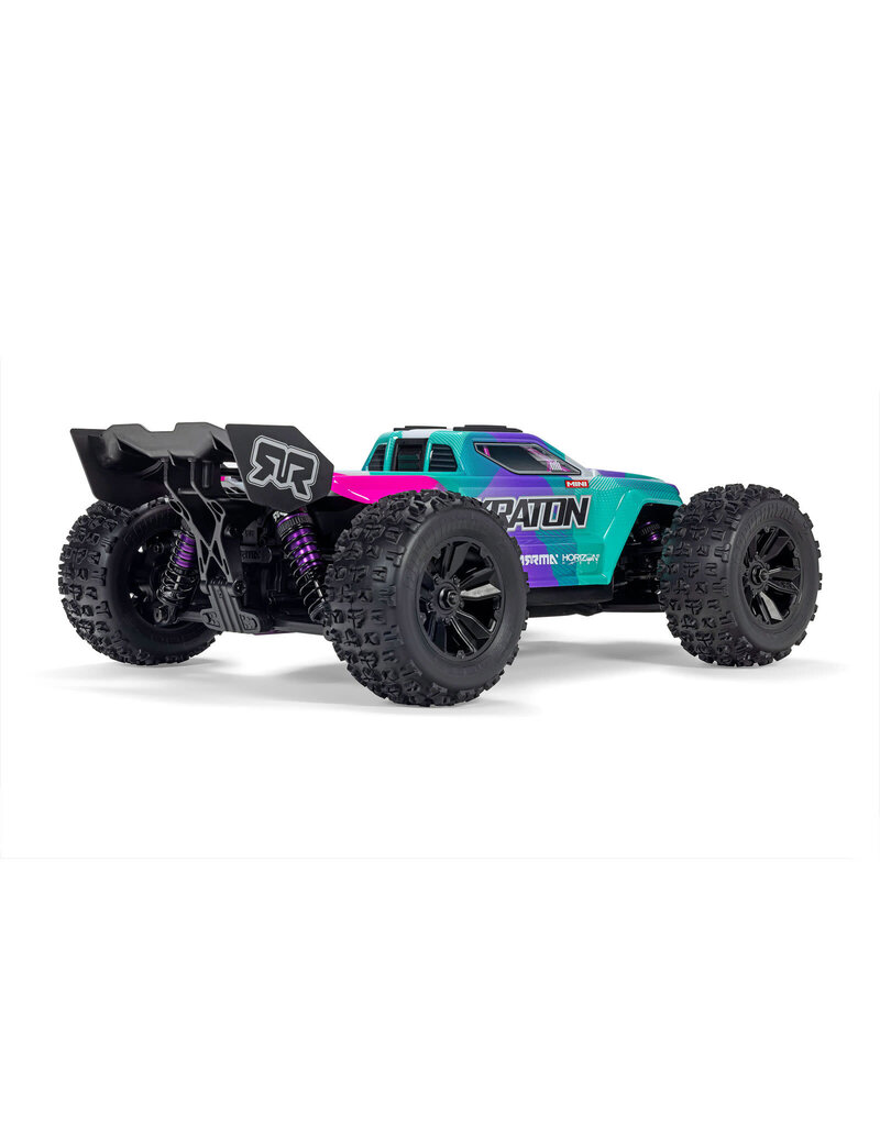ARRMA ***PRE-ORDER*** ARA2508ST2 1/16 MINI KRATON 3S DSC 4X4 RTR BRUSHLESS SPEED TRUCK (3S BATTERY & CHARGER INCLUDED) , TEAL/PINK