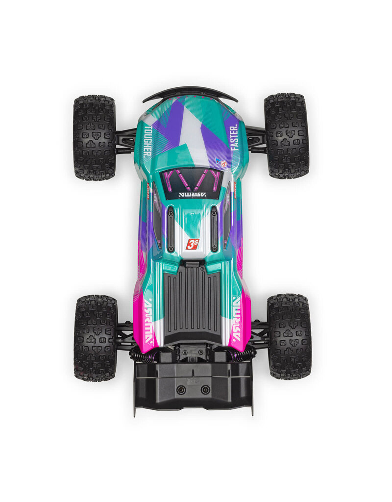 ARRMA ARA2508ST2 1/16 MINI KRATON 3S DSC 4X4 RTR BRUSHLESS SPEED TRUCK (3S BATTERY & CHARGER INCLUDED) , TEAL/PINK