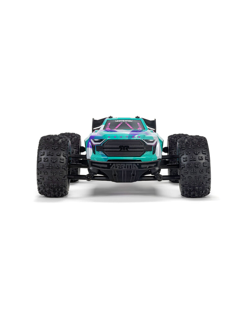 ARRMA ***PRE-ORDER*** ARA2508ST2 1/16 MINI KRATON 3S DSC 4X4 RTR BRUSHLESS SPEED TRUCK (3S BATTERY & CHARGER INCLUDED) , TEAL/PINK