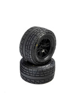 PROLINE RACING PRO1034510 MENACE F/R STREET TIRES MOUNTED 12MM BLACK SPLIT SIX FOR ARRMA MINI KRATON