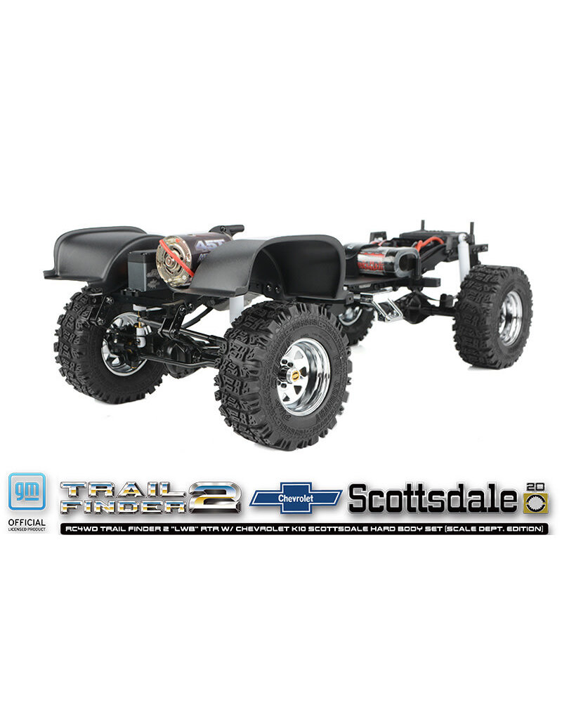 RC4WD RC4ZRTR0071 TRAIL FINDER 2 "LWB" 1/10 RTR 4WD SCALE TRUCK W/CHEVROLET K10 SCOTTSDALE HARD BODY (SCALE DEPT. EDITION) W/2.4GHZ TRANSMITTER