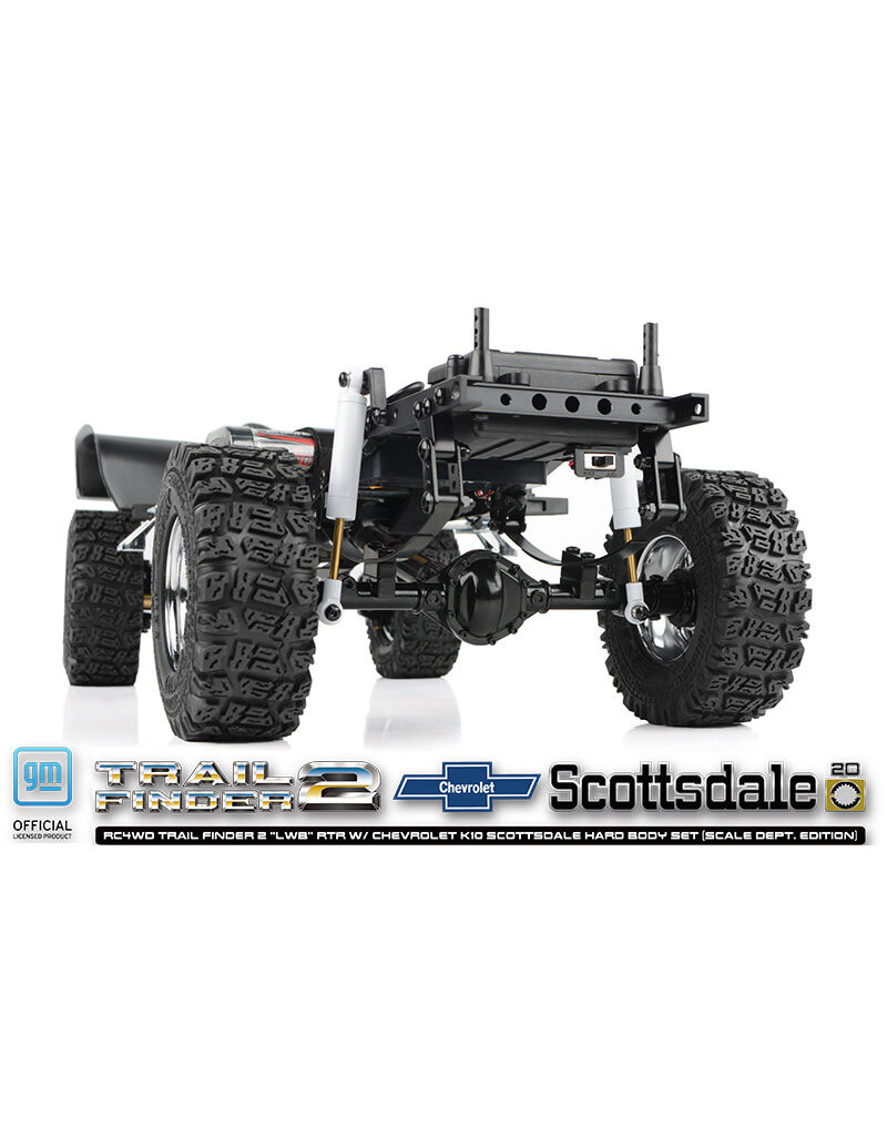 RC4WD RC4ZRTR0071 TRAIL FINDER 2 "LWB" 1/10 RTR 4WD SCALE TRUCK W/CHEVROLET K10 SCOTTSDALE HARD BODY (SCALE DEPT. EDITION) W/2.4GHZ TRANSMITTER