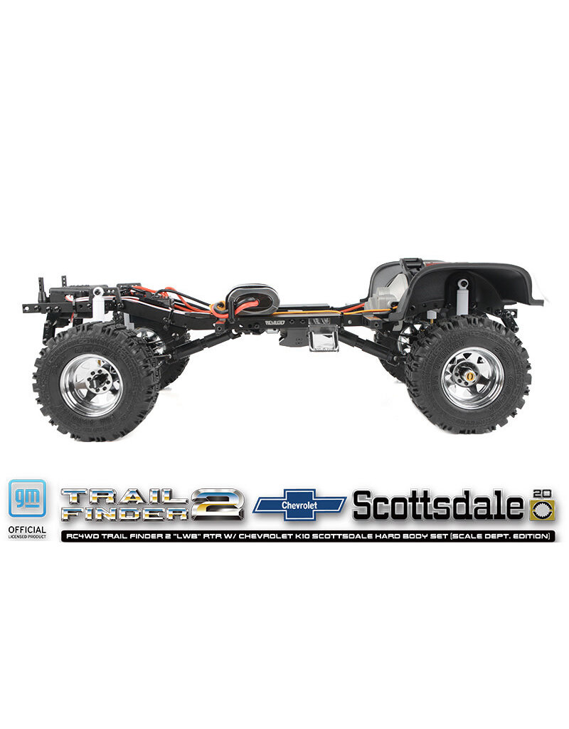 RC4WD RC4ZRTR0071 TRAIL FINDER 2 "LWB" 1/10 RTR 4WD SCALE TRUCK W/CHEVROLET K10 SCOTTSDALE HARD BODY (SCALE DEPT. EDITION) W/2.4GHZ TRANSMITTER
