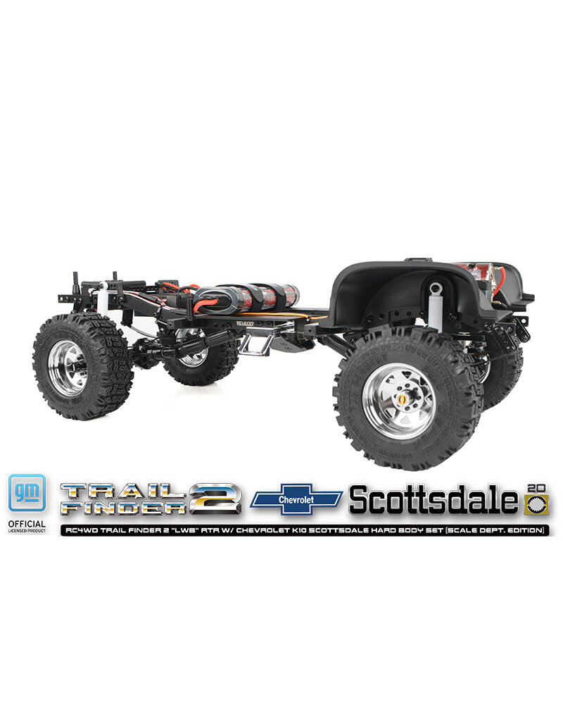 RC4WD RC4ZRTR0071 TRAIL FINDER 2 "LWB" 1/10 RTR 4WD SCALE TRUCK W/CHEVROLET K10 SCOTTSDALE HARD BODY (SCALE DEPT. EDITION) W/2.4GHZ TRANSMITTER