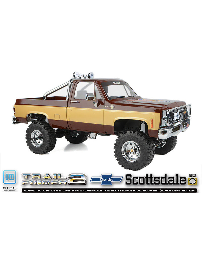 RC4WD RC4ZRTR0071 TRAIL FINDER 2 "LWB" 1/10 RTR 4WD SCALE TRUCK W/CHEVROLET K10 SCOTTSDALE HARD BODY (SCALE DEPT. EDITION) W/2.4GHZ TRANSMITTER