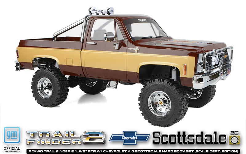 RC4ZRTR0071 TRAIL FINDER 2 "LWB" 1/10 RTR 4WD SCALE TRUCK W/CHEVROLET K10 SCOTTSDALE HARD BODY (SCALE DEPT. EDITION) W/2.4GHZ TRANSMITTER