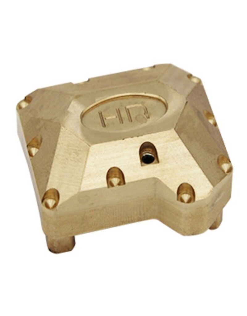 HOT RACING HRATRXF12CH01 70G BRASS HEAVY METAL AXLE DIFFERENTIAL COVER FOR TRAXXAS TRX-4