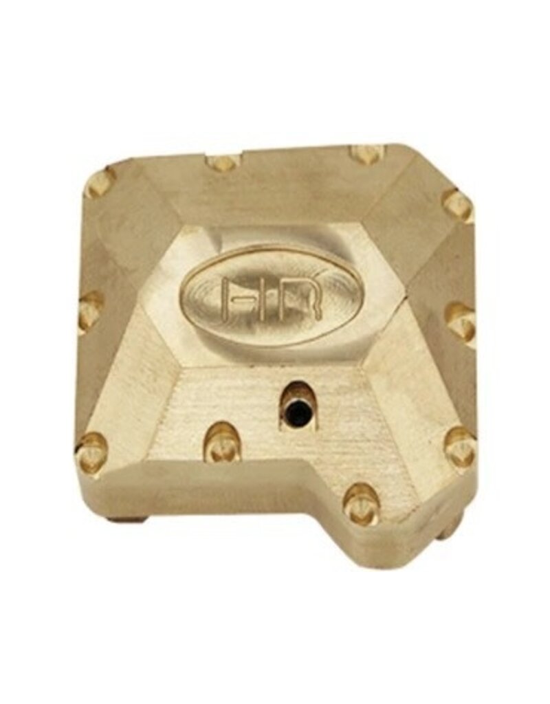HOT RACING HRATRXF12CH01 70G BRASS HEAVY METAL AXLE DIFFERENTIAL COVER FOR TRAXXAS TRX-4