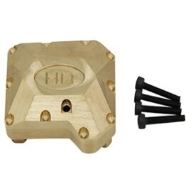HOT RACING HRATRXF12CH01 70G BRASS HEAVY METAL AXLE DIFFERENTIAL COVER FOR TRAXXAS TRX-4