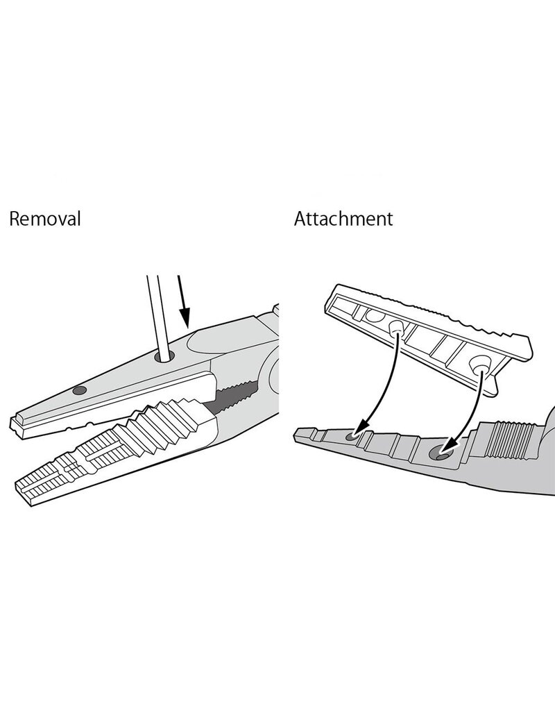 TAMIYA TAM74166 NON-SCRATCH LONG NOSE PLIERS II W/JAW GRIPS