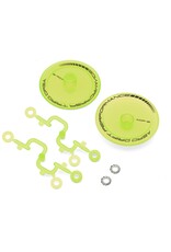 DS RACING DSC-ADP-BTFL-BF FLAT AERO DRIFT WHEEL COVERS (FLU LIME) (2) (DRIFT ELEMENT WHEELS)