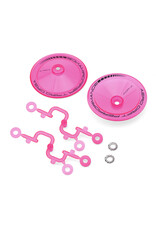DS RACING DSC-ADP-ATFP-BF SLOPED AERO DRIFT WHEEL COVERS (FLU PINK) (2) (DRIFT ELEMENT WHEELS)