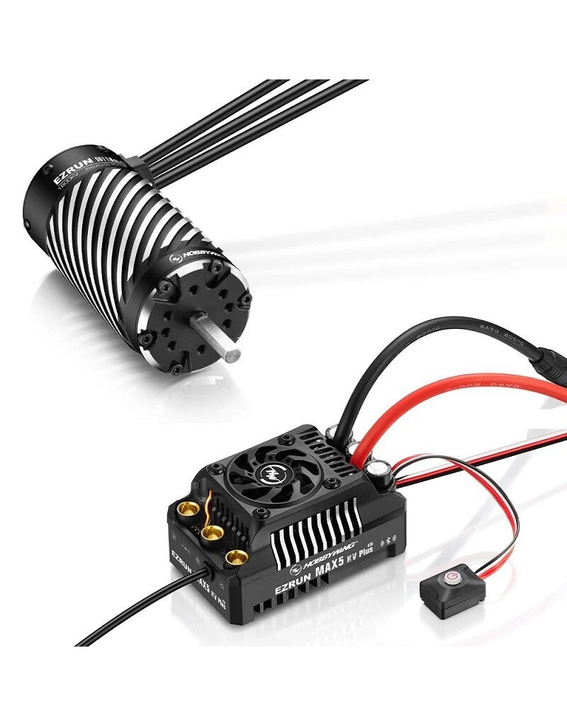 HOBBYWING HWI38010612 EZRUN MAX5 HV PLUS G2 ESC + 56118SL 1600KV G2 MOTOR COMBO