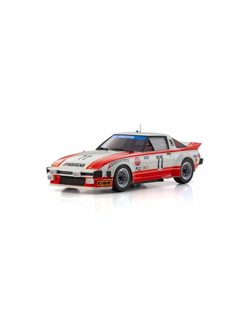 KYOSHO KYO32365R MINI-Z RWD MR-04 READYSET MAZDA SAVANNA RX-7 SA22C 1979 DAYTONA CAR #77