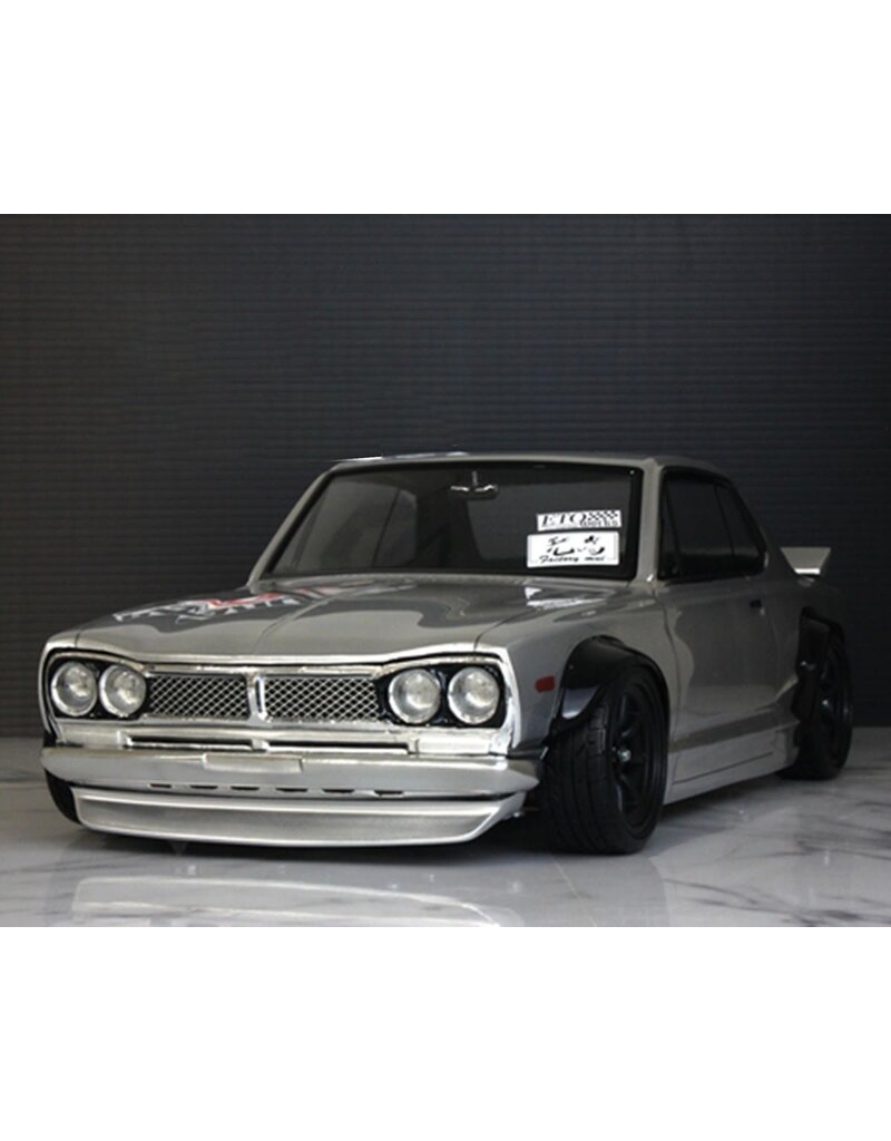 PANDORA RC PAB-3203 1/10 NISSAN SKYLINE KPGC10 HT 2000GT-R "HAKOSUKA" DRIFT BODY SET (CLEAR) (257-260MM)