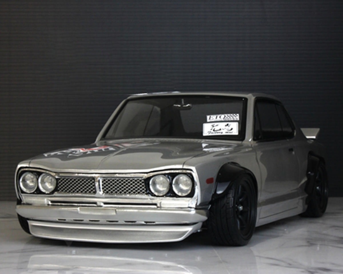 PAB-3203 1/10 NISSAN SKYLINE KPGC10 HT 2000GT-R "HAKOSUKA" DRIFT BODY SET (CLEAR) (257-260MM)