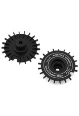 DS RACING DSC-AD-BB-WF FLAT AERO DRIFT WHEEL COVER (BLACK) (2) (DRIFT ELEMENT WHEELS)