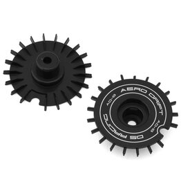 DS RACING DSC-AD-BB-WF FLAT AERO DRIFT WHEEL COVER (BLACK) (2) (DRIFT ELEMENT WHEELS)