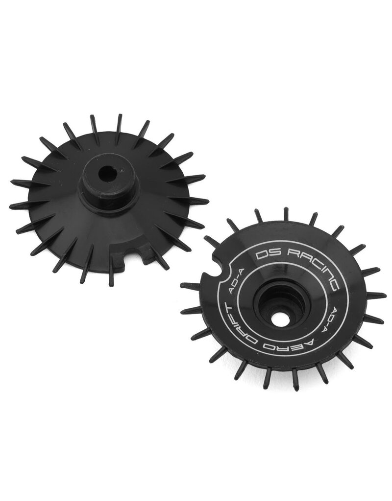 DS RACING DSC-AD-AB-WF SLOPED AERO DRIFT WHEEL COVER (BLACK) (2) (DRIFT ELEMENT WHEELS)
