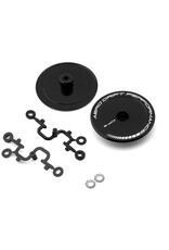 DS RACING DSC-ADP-BB-WF FLAT AERO DRIFT WHEEL COVERS (BLACK) (2) (DRIFT ELEMENT WHEELS)