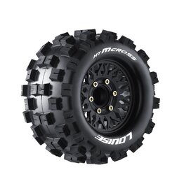 LOUISE LOULT3274SX MT-MCROSS SOFT, 1/10 MONSTER TRUCK TIRES, 0 & 1/2 " OFFSET, 12, 14, 17MM REMOVABLE HEX