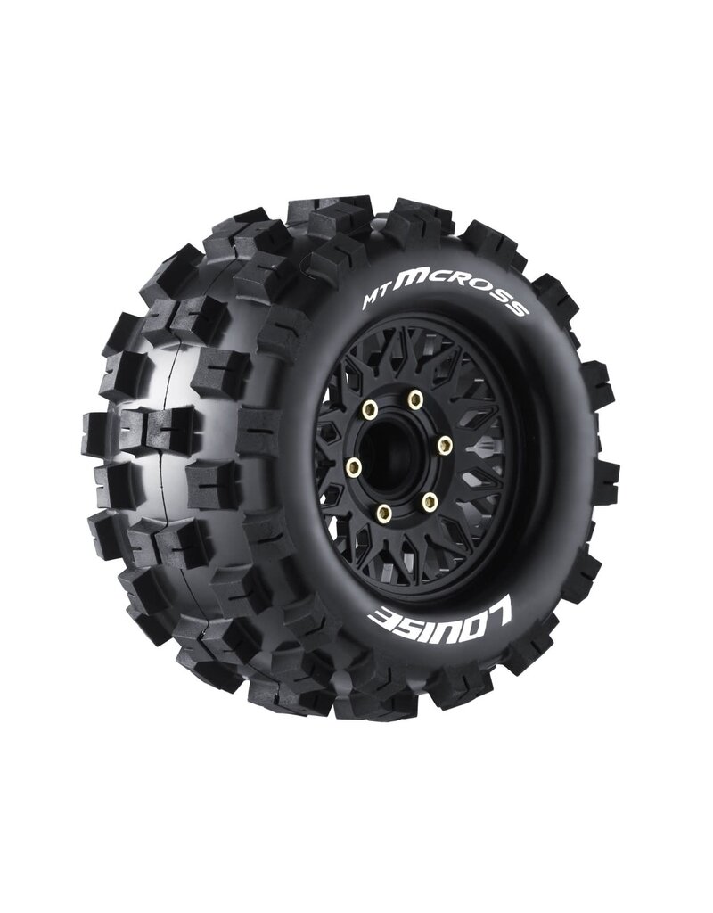 LOUISE LOULT3274SX MT-MCROSS SOFT, 1/10 MONSTER TRUCK TIRES, 0 & 1/2 " OFFSET, 12, 14, 17MM REMOVABLE HEX