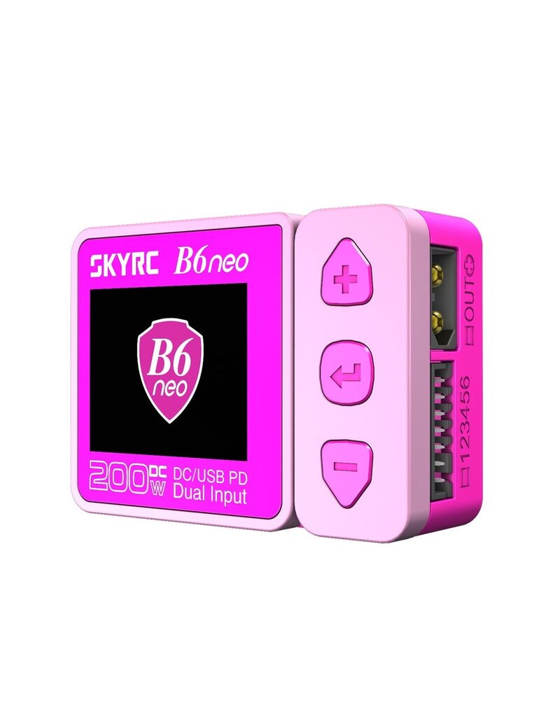 SKYRC SKY-100198-04 B6NEO LIPO/LIHV/LIFE DC BATTERY CHARGER (6S/10A/200W): PINK
