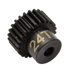 HOT RACING HRACSG1824 48P HARDENED STEEL PINION GEAR (1/8 BORE) (24T)