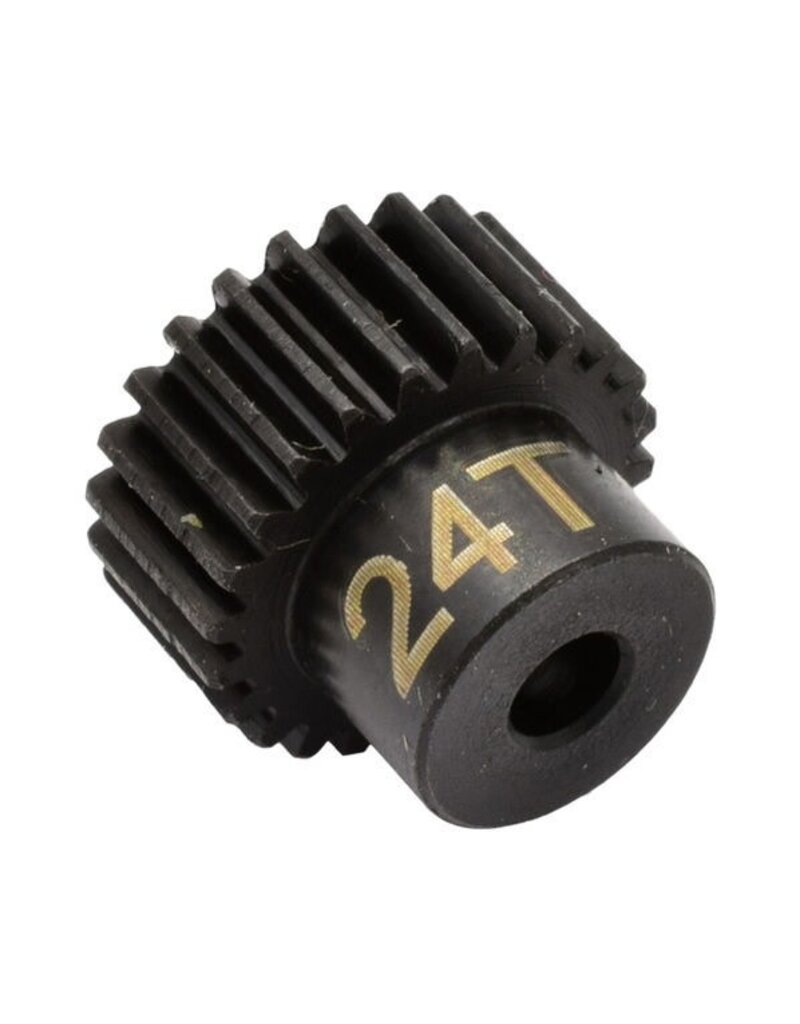 HOT RACING HRACSG1824 48P HARDENED STEEL PINION GEAR (1/8 BORE) (24T)