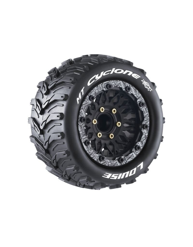 LOUISE LOULT3310SX  MFT MT-CYCLONE SOFT 1/10 MONSTER TRUCK TIRES, 12, 14, 17MM REMOVABLE HEX - 1 PAIR