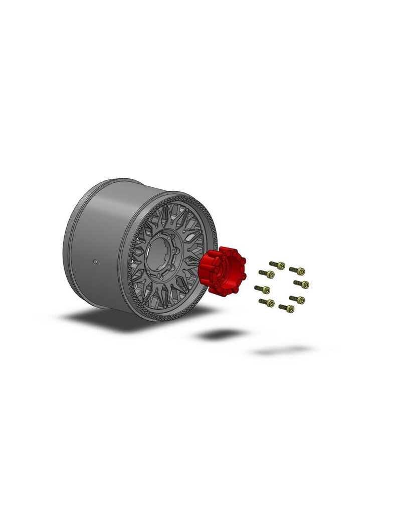 LOUISE LOULT3309SX MFT MT-UPHILL SOFT 1/10 MONSTER TRUCK TIRES, 12, 14, 17MM REMOVABLE HEX - 1 PAIR