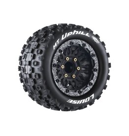 LOUISE LOULT3309SX MFT MT-UPHILL SOFT 1/10 MONSTER TRUCK TIRES, 12, 14, 17MM REMOVABLE HEX - 1 PAIR
