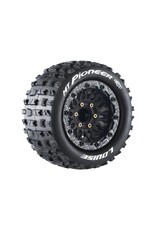 LOUISE LOULT3308SX MFT MT-PIONEER SOFT 1/10 MONSTER TRUCK TIRES, 12, 14, 17MM REMOVABLE HEX - 1 PAIR