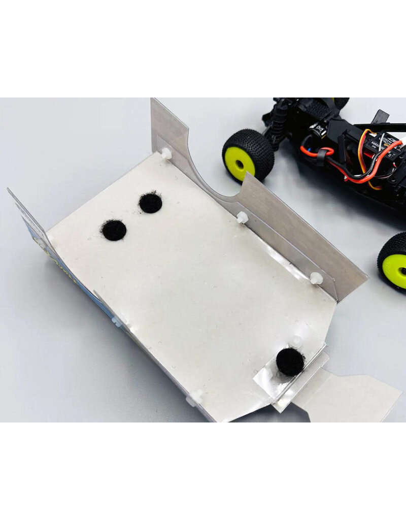 HACKFAB HFB20110 LOSI MICRO-B 1/24 EDM BODY (CLEAR) (.010")