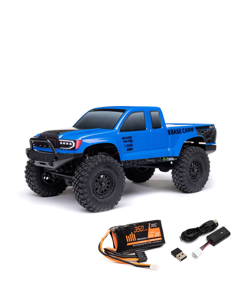 AXIAL AXI-1219T2 1/24 SCX24 BASE CAMP 4X4 CRAWLER RTR: BLUE