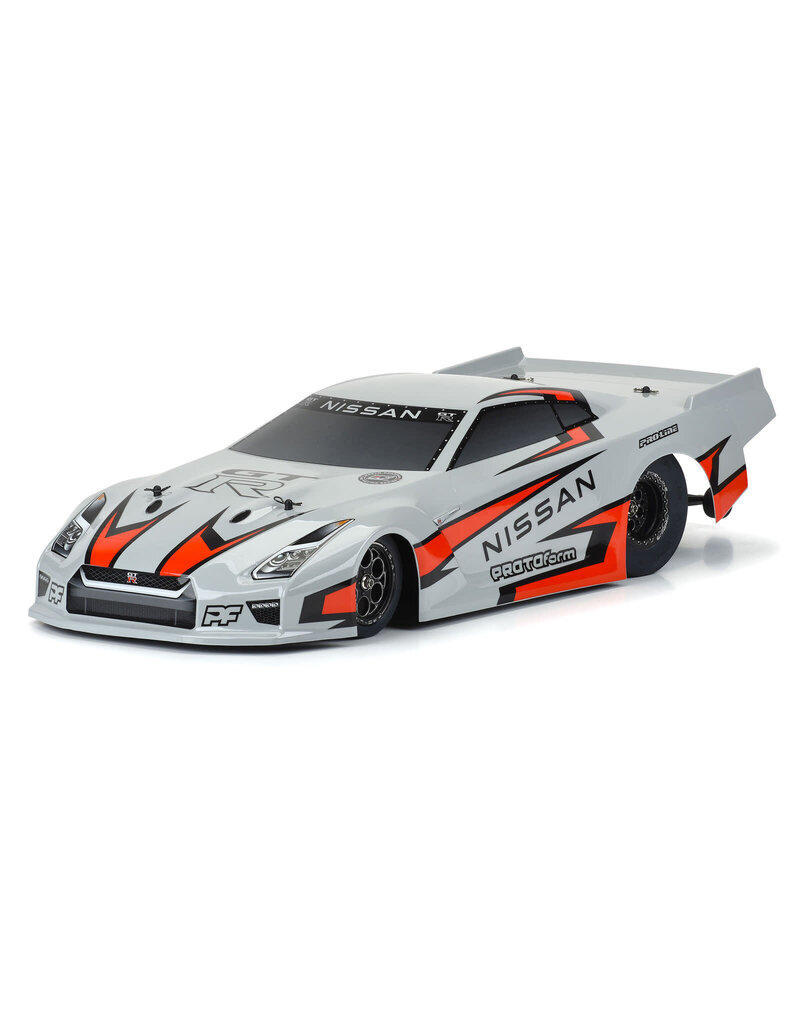 PROTOFORM PRM158514 1/10 NISSAN GT-R R35 PRO MOD TOUGH-COLOR BODY, DRAG CAR: GRAY