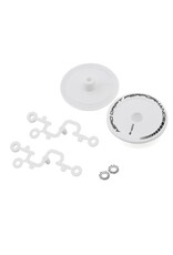 DS RACING DSC-ADP-BW-BF FLAT AERO DRIFT WHEEL COVERS (WHITE) (2) (DRIFT ELEMENT WHEELS)