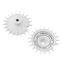 DS RACING DSC-AD-AW-BF SLOPED AERO DRIFT WHEEL COVER (WHITE) (2) (DRIFT ELEMENT WHEELS)