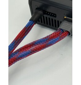 SILVER HORSE SHRC SH0826-B/R QUICK DRAW BULLET CABLE 50CM BLUE/ RED