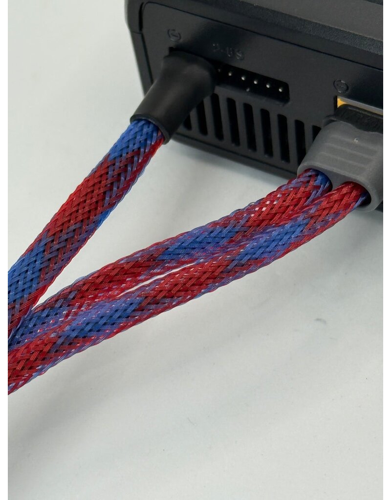 SILVER HORSE SHRC SH0826-B/R QUICK DRAW BULLET CABLE 50CM BLUE/ RED