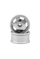 HAYASHI GARAGE HG-20218 EURO VIP DISH STYLE 1/10 DRIFT WHEELS (SILVER) (2) (8MM OFFSET) W/12MM HEX