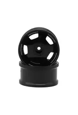 HAYASHI GARAGE HG-20208 EURO VIP DISH STYLE 1/10 DRIFT WHEELS (BLACK) (2) (8MM OFFSET) W/12MM HEX