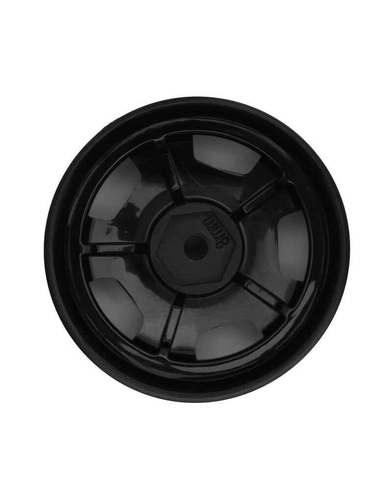 HAYASHI GARAGE HG-20208 EURO VIP DISH STYLE 1/10 DRIFT WHEELS (BLACK) (2) (8MM OFFSET) W/12MM HEX