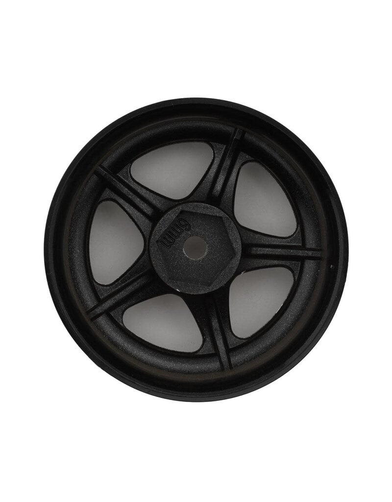 HAYASHI GARAGE HG-20146 NIZ 5-SPOKE MULTIPIECE STYLE 1/10 DRIFT WHEELS (WHITE) (2) (6MM OFFSET) W/12MM HEX